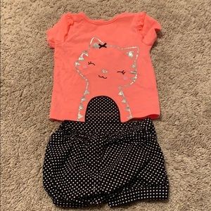 Toddler shirt and shorts